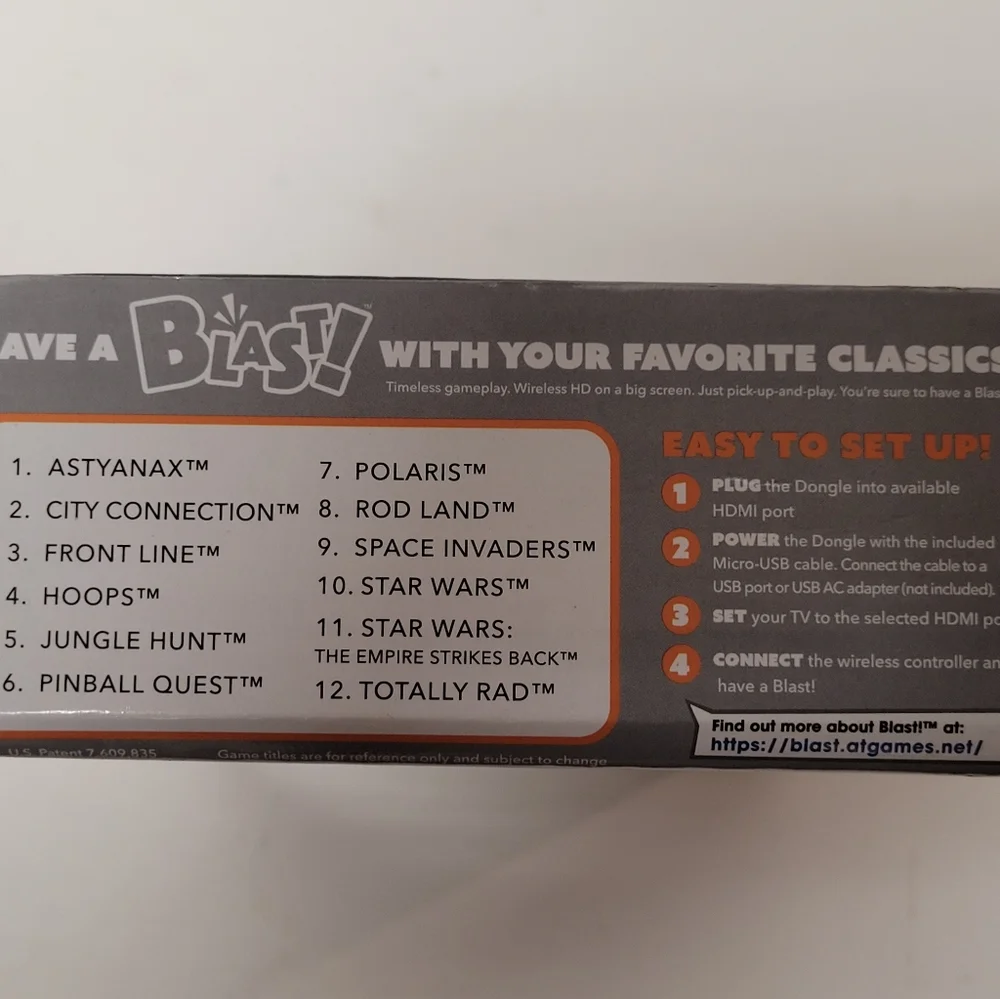 Legends Flashback Blast Plug N Play NIB 12 Built In Games